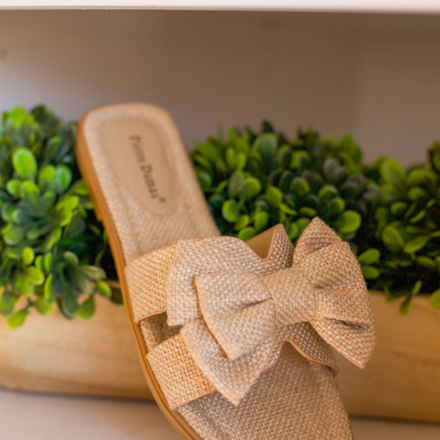 Bow Empress Sandals (two colors)