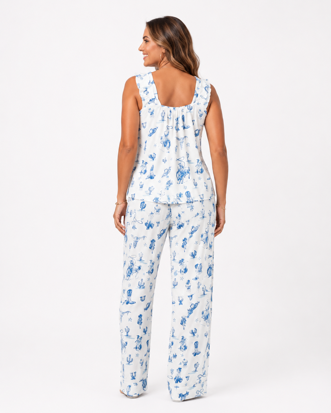 Day_on_the_Range_Ruffle_Cami_Pajama_Set_Imbali_Charleston_DOTRRCCP02SS26XS_2