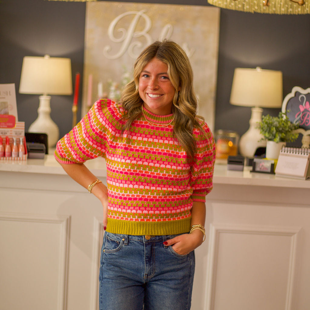 Short Sleeve Knit Top