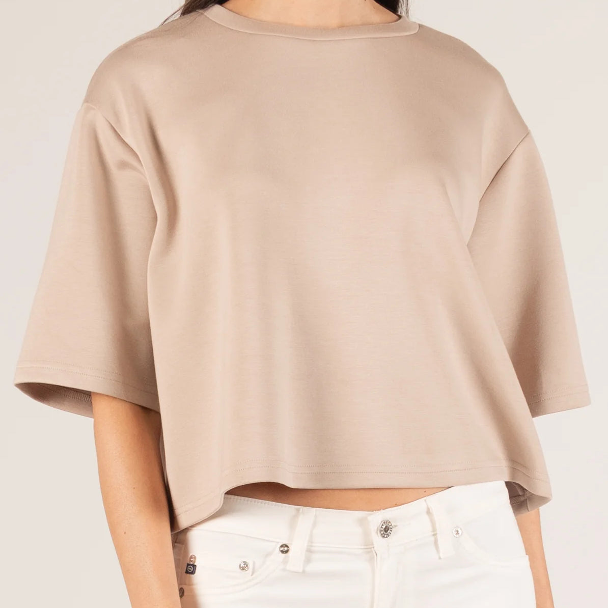 Overlap Back Detail Top and Pant Set