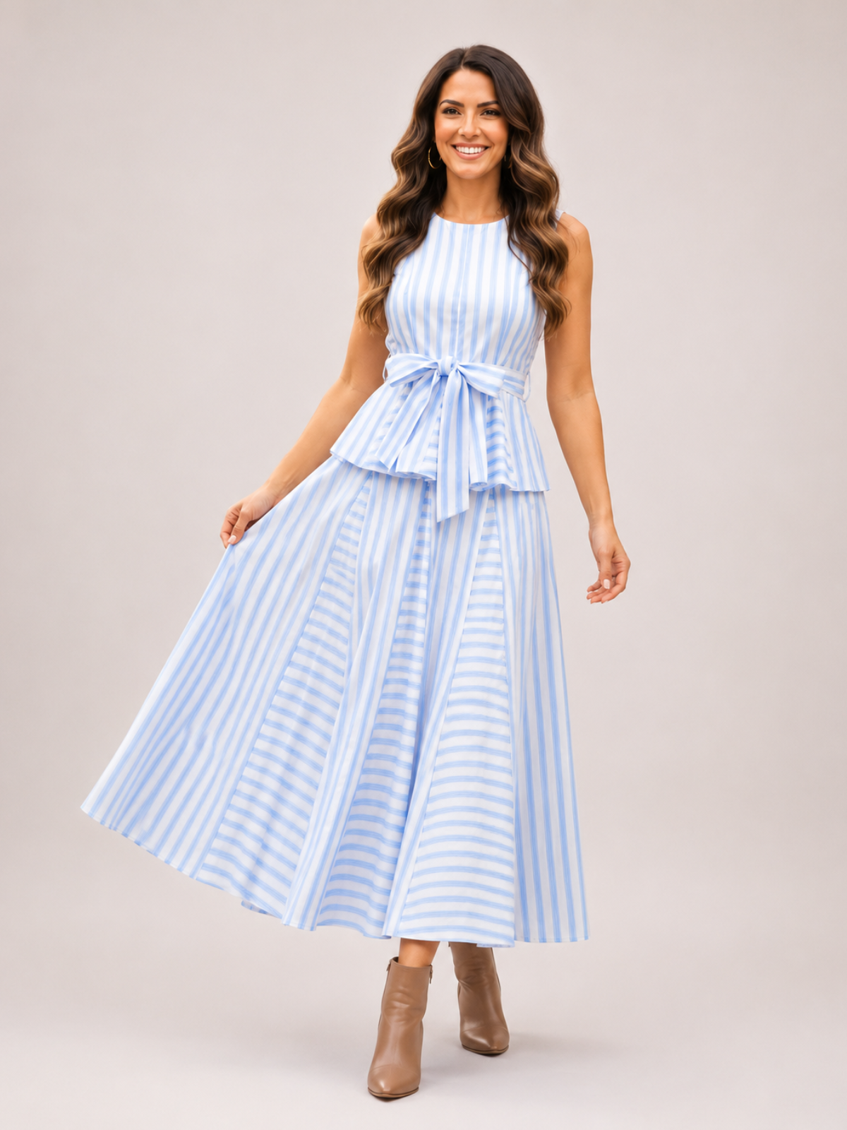 Striped_Sleeveless_Tie_Waist_Peplum_Top_and_A_Line_Midi_Skirt_Set_TCEC_CT9784_BABY_BLUE_S_4