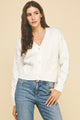 Heart Embroidered Knit Cardigan
