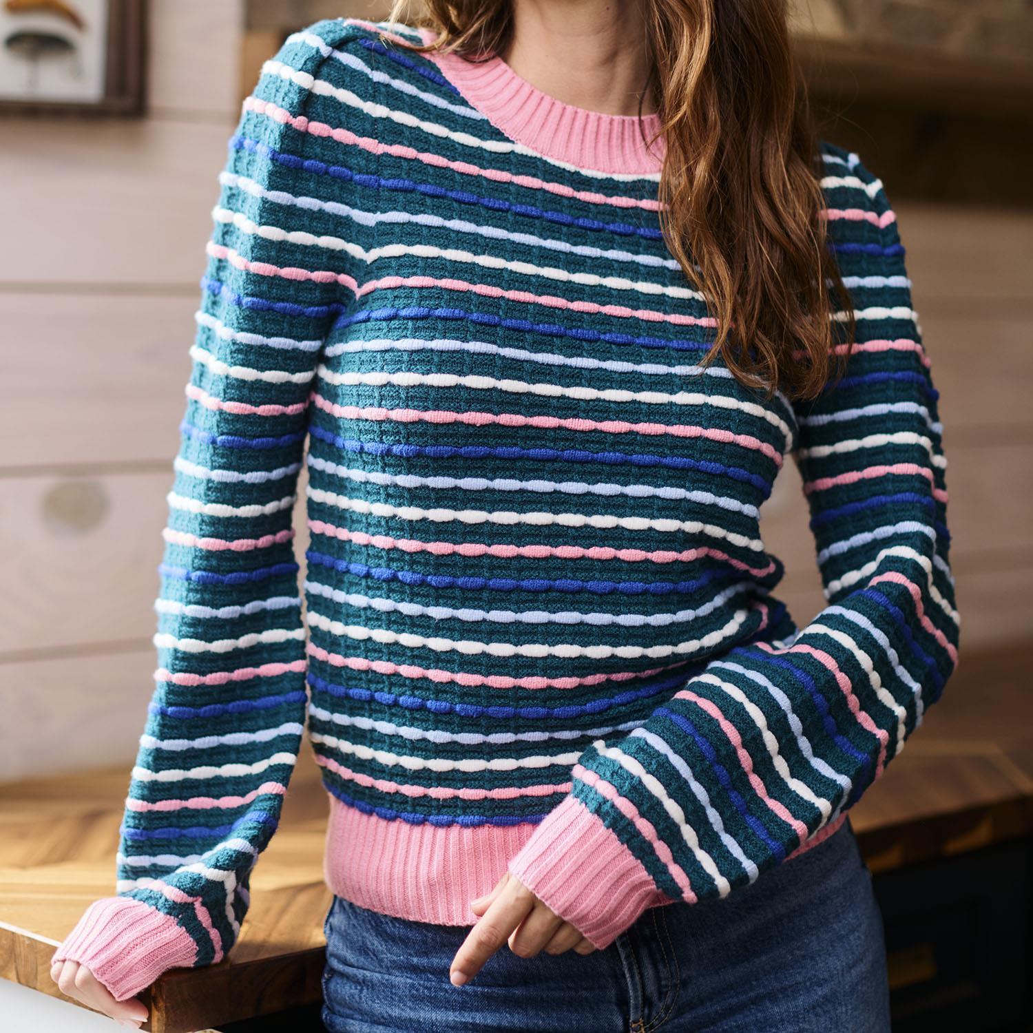 Annabelle Sweater Teal Multi