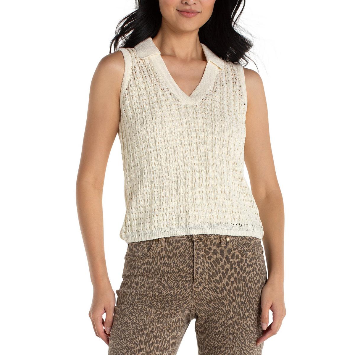 Johnny Collar Sleeveless V-Neck Sweater Vest