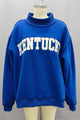 'KENTUCKY' Embroidered Mock Neck Sweatshirt