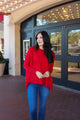 Solid Novelty Cashmere Blend Crew Sweater