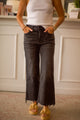 High Rise Wideleg with Raw Hem-