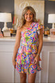 Ruffle Dress Multi Color