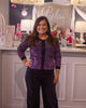 Textured Knit Cardigan with Tweed Effect