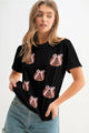 Pumpkin & Bow Knot Graphic T-Shirt