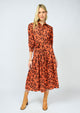 Native Print Shirt Dress