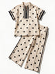 Contrast Pant Set