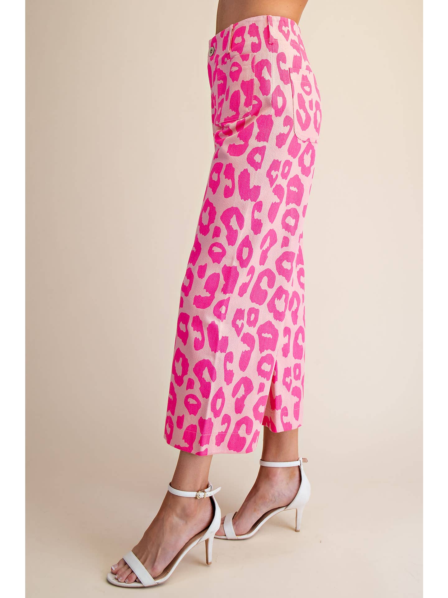 Colette Cropped Wide-Leg Neon Leopard Pants_Glam_GP8612_PNK