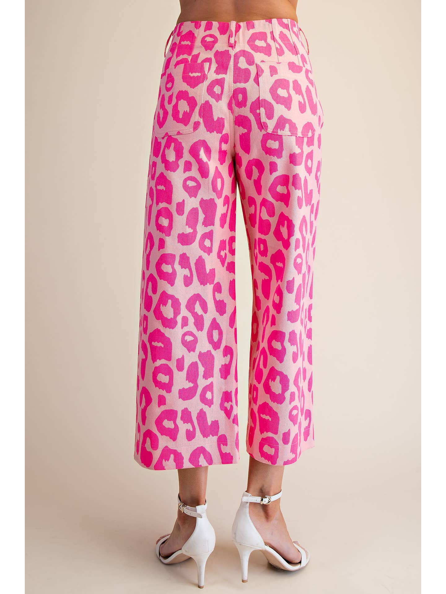 Colette Cropped Wide-Leg Neon Leopard Pants_Glam_GP8612_PNK