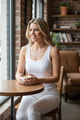 Essential Basic Rib Soft Tank Top with Built In Bra