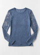 Floral Lace Sheer Long Sleeve Top