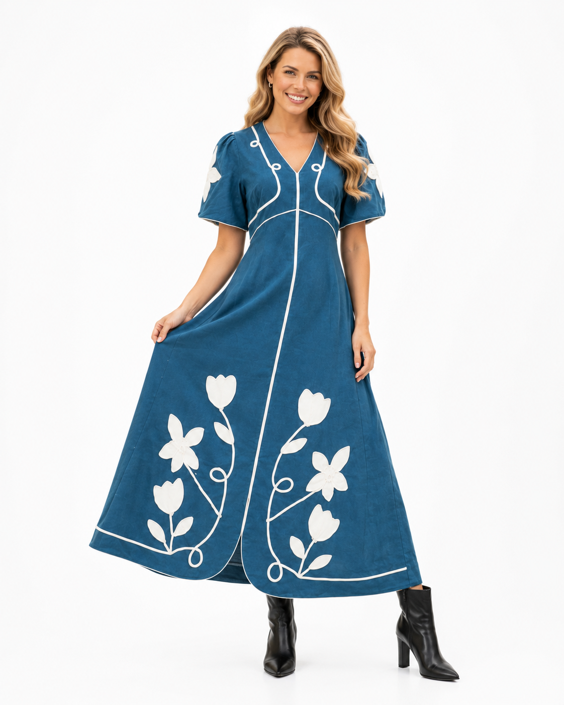Floral_Applique_Puff_Sleeve_Maxi_Dress_Pretty_Follies_CD07280_DNM_S_2