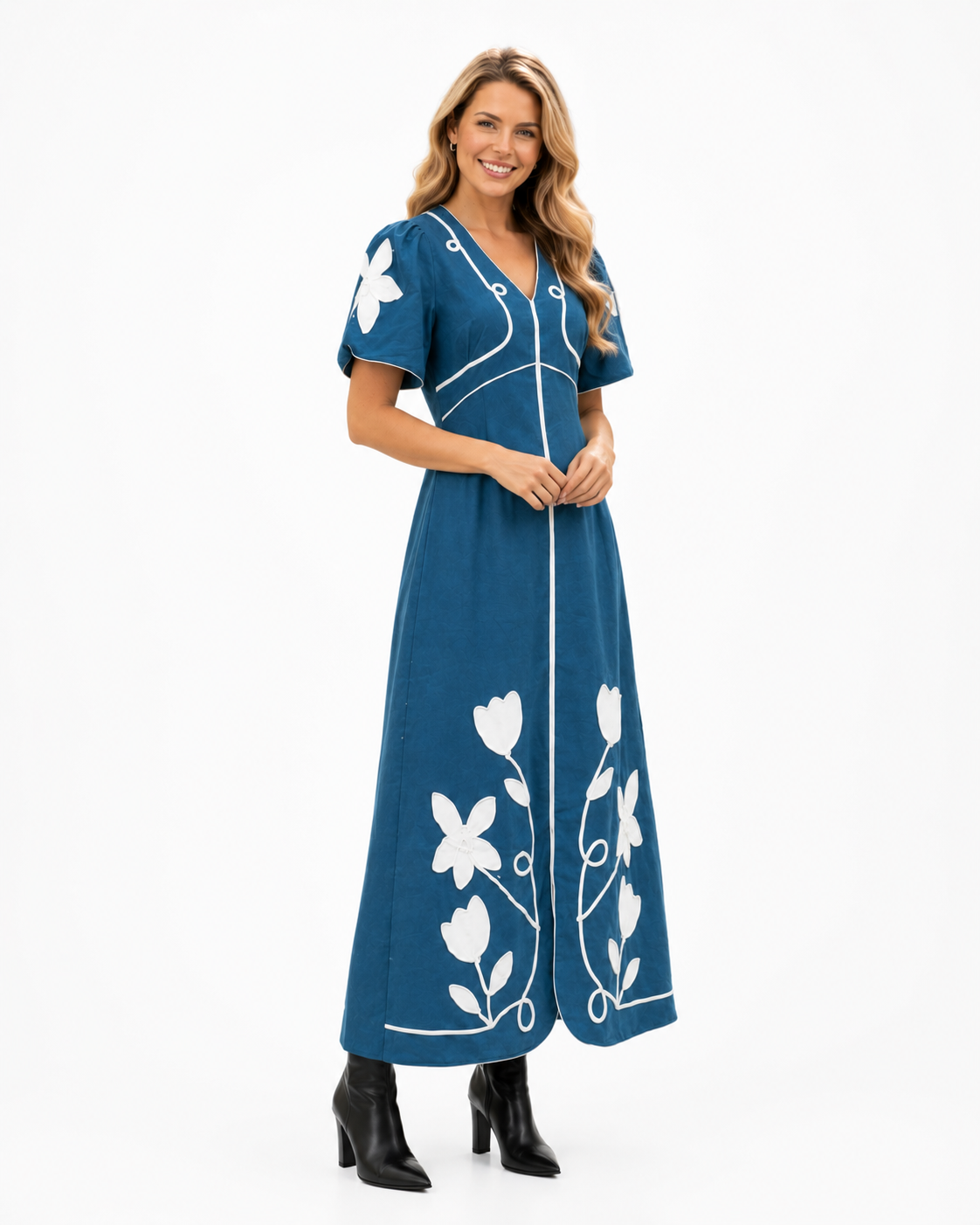 Floral_Applique_Puff_Sleeve_Maxi_Dress_Pretty_Follies_CD07280_DNM_S_4