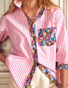 Floral_Contrast_Mixed_Print_Striped_Shirt_Urban_Daizy_UDTP1337_2