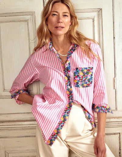 Floral_Contrast_Mixed_Print_Striped_Shirt_Urban_Daizy_UDTP1337_6