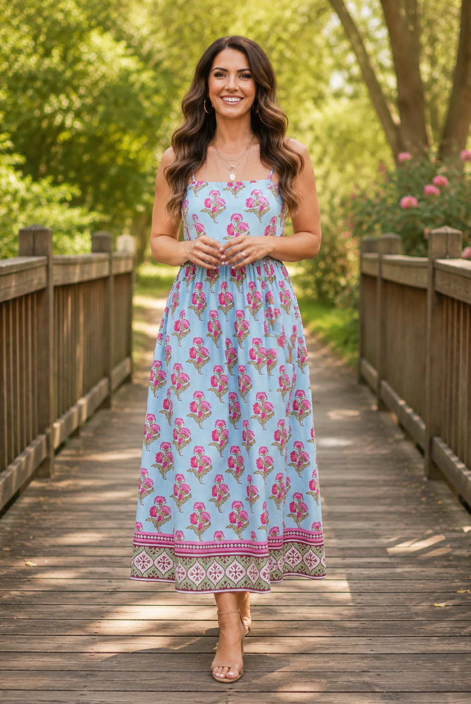 spring long dresses Youmylove Summer for Women Floral Maxi Dress Swing Dress Chiffon Floral Short Sleeve Ruffle V Neck Fashion Flowy Dress Trendy Dresses The lightweight fabric feels easy to wear and moves well without adding bulk Floral Maxi Dress - Cracker