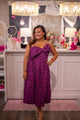 Violet Jacquard Bow Dress