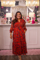 Split Neck Maxi Dress
