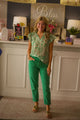 Cotton mid rise slouchy jeans