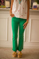 Flare Jeans with Raw Hem Edge