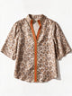 Metallic Leopard Top