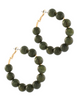Marble Stone Hoops