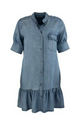 Bruna -Short Slv W/ Wide Cuff Drs, Ruffle @Hem