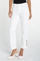 Kennedy Crop Straight with Pearl Trim 27 Inseam