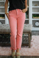 Mid Rise Straight Hem Denim