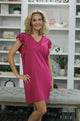 Flutter Sleeve above the knee dress