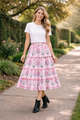 Ruffle Cascade Maxi Skirt