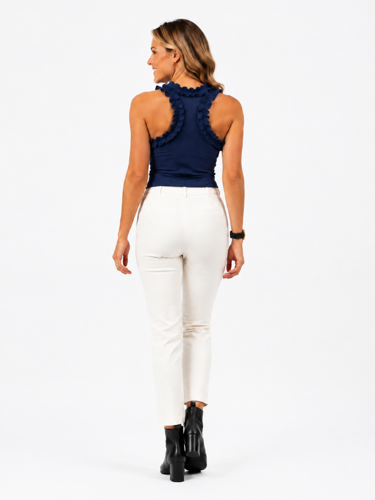 Ruffle_Trim_Ribbed_Rayon_Racerback_Tank_Top_Urban_Daizy_TNTP4027_NVY_S_2