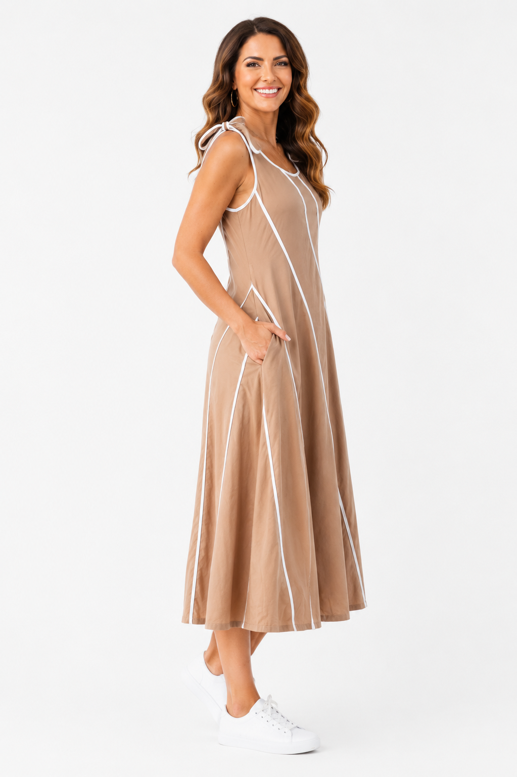 Sleeveless_A_Line_Dress_with_Diagonal_Stripes_Pretty_Follies_CD06073_4