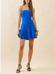 Strapless Ruffle Tiered Flattering Fit Mini Dress