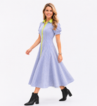 Stripe_Print_Short_Puff_Sleeve_Midi_Dress_Entro_D30453_S_4