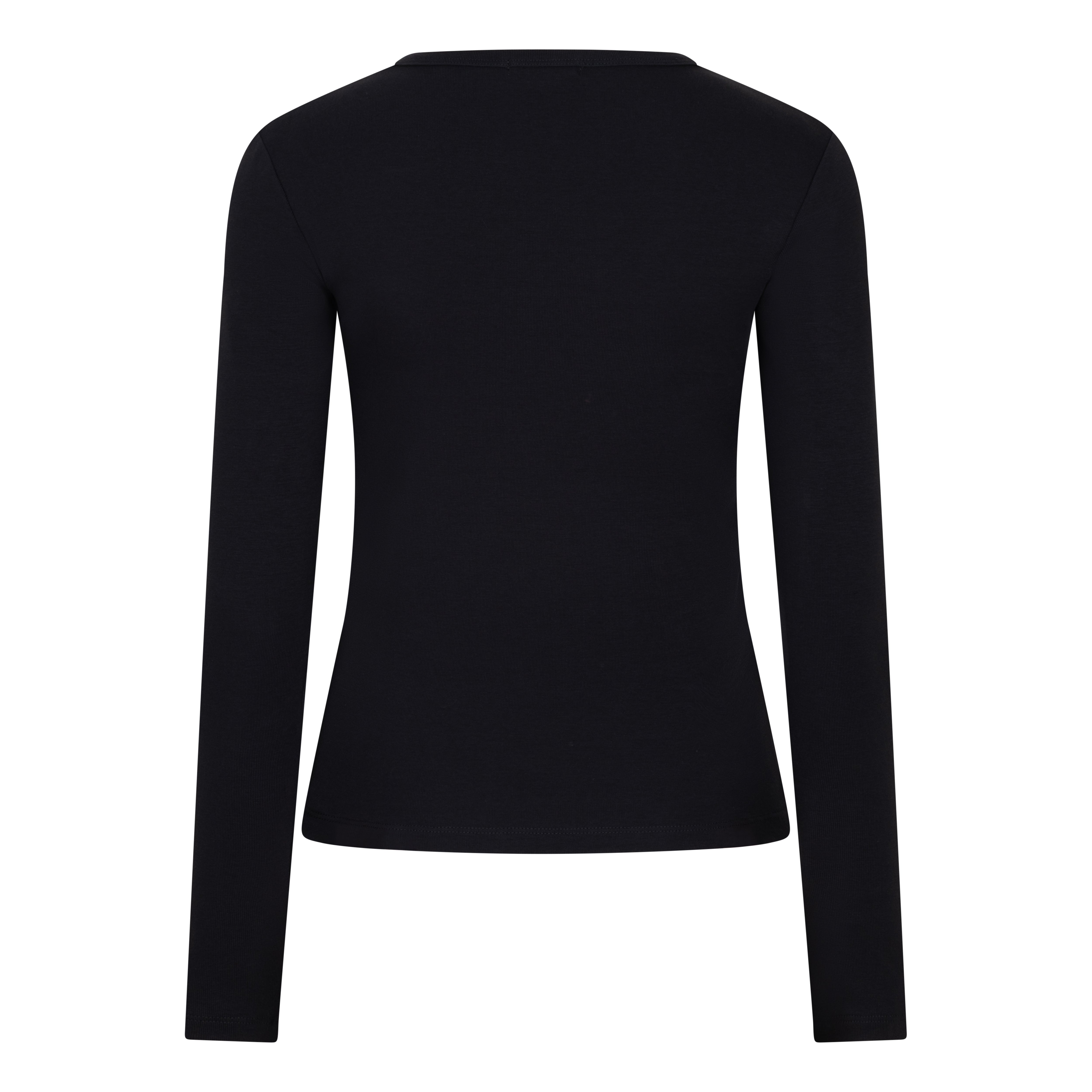 Top Long Sleeves Basic Round Neck_Esqualo_F2630508