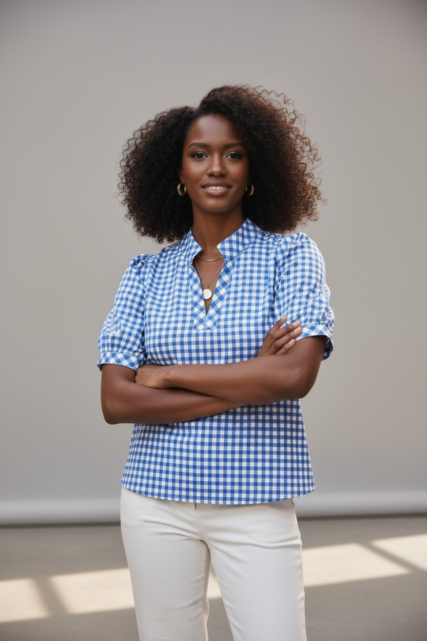Tricia_Gingham_Checkered_Puff_Sleeve_Top_Mary_Square_71923_4
