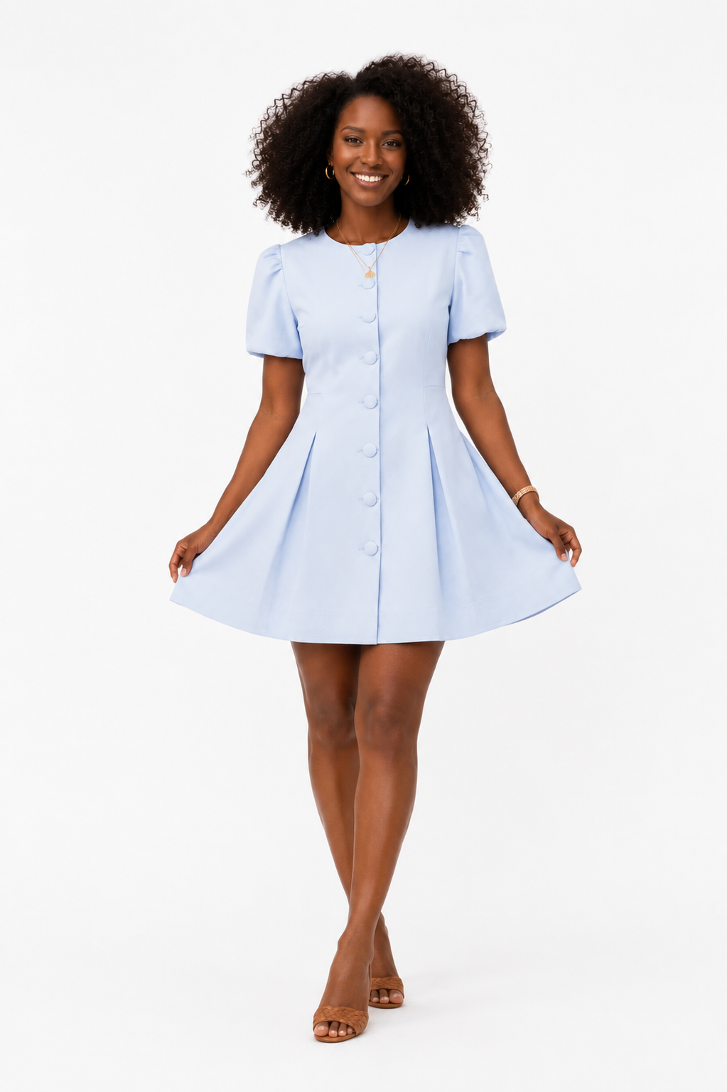 Voluminous_Puff_Sleeves_Covered_Button_Down_Dress_TCEC_CD06108-BB_S_4