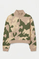 Camo Zip Neck Sweater