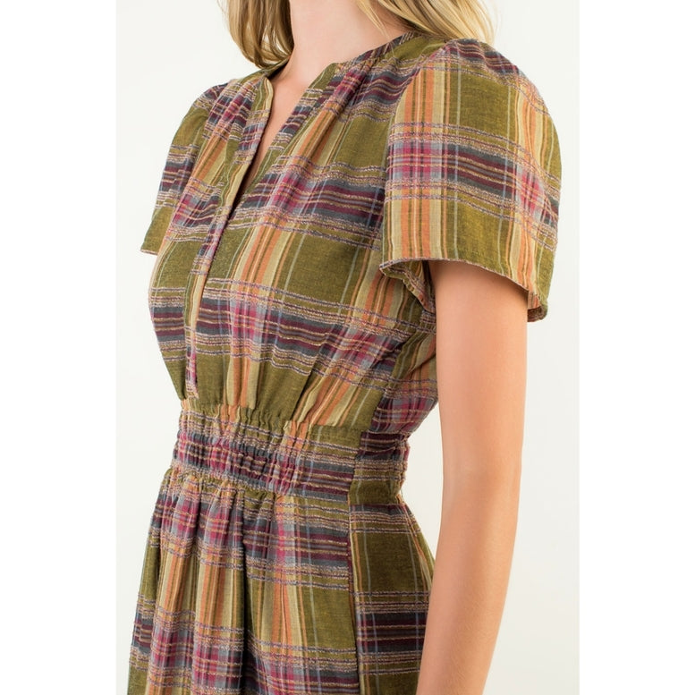 Short Sleeve Tiered Maxi Dress