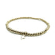 3mm Gold Filled Karma Waterproof Bracelet with Cross
