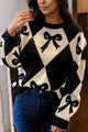 Bow 2-tone Sweater