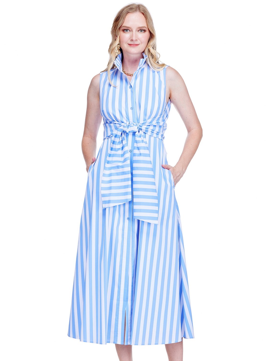 Back Wrap Midi Dress