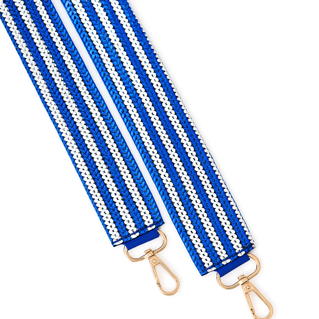 Game Day Stripe Sequin Bag Strap