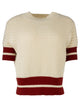 Zyla- Pullover Ringer Sleeve Sweater Top